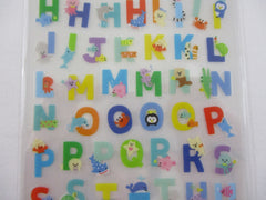 Cute Kawaii Mind Wave Alphabet Sea Ocean Animals Sticker Sheet - for Journal Planner Craft