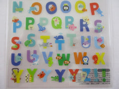 Cute Kawaii Mind Wave Alphabet Sea Ocean Animals Sticker Sheet - for Journal Planner Craft