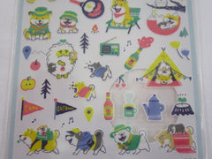 Cute Kawaii Mind Wave Dog Puppies Outdoor Camping Sticker Sheet - for Journal Planner Craft