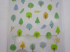 Cute Kawaii Mind Wave moi Series - Green Forest Tree Sticker Sheet - for Journal Planner Craft Organizer Calendar