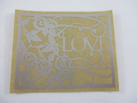 Mrs Grossman Love in Bloom Laser Cut Heart Sticker Sheet / Module - 4 x 3.25 in - Vintage & Collectible 2004