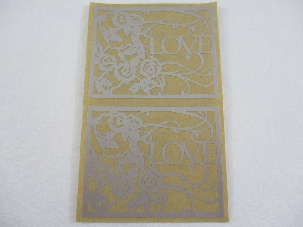 Mrs Grossman Love in Bloom Laser Cut Heart Sticker Sheet / Module - 4 x 6.5 in - Vintage & Collectible 2004