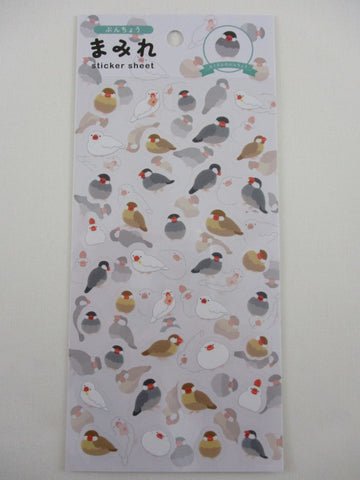 Cute Kawaii World Craft Mrse Series - Bird - Sticker Sheet - for Journal Planner Craft