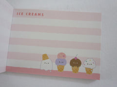 Cute Kawaii Crux Ice Cream Mini Notepad / Memo Pad - Stationery Designer Writing Paper Collection