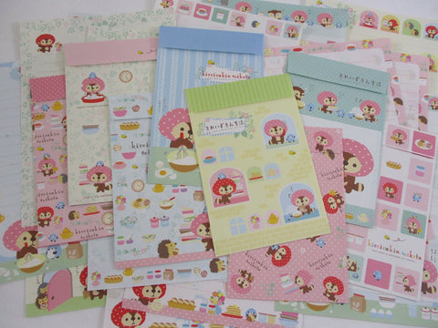 Cute Kawaii San-X Kireizukin seikatu Raccoon Letter Writing Paper + Envelope Theme Stationery Set