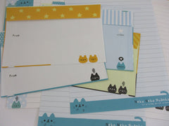 Cute Kawaii Kamio Neko Nyanko Cat and Kuma Bear Letter Sets - Stationery Writing Paper Envelope Penpal
