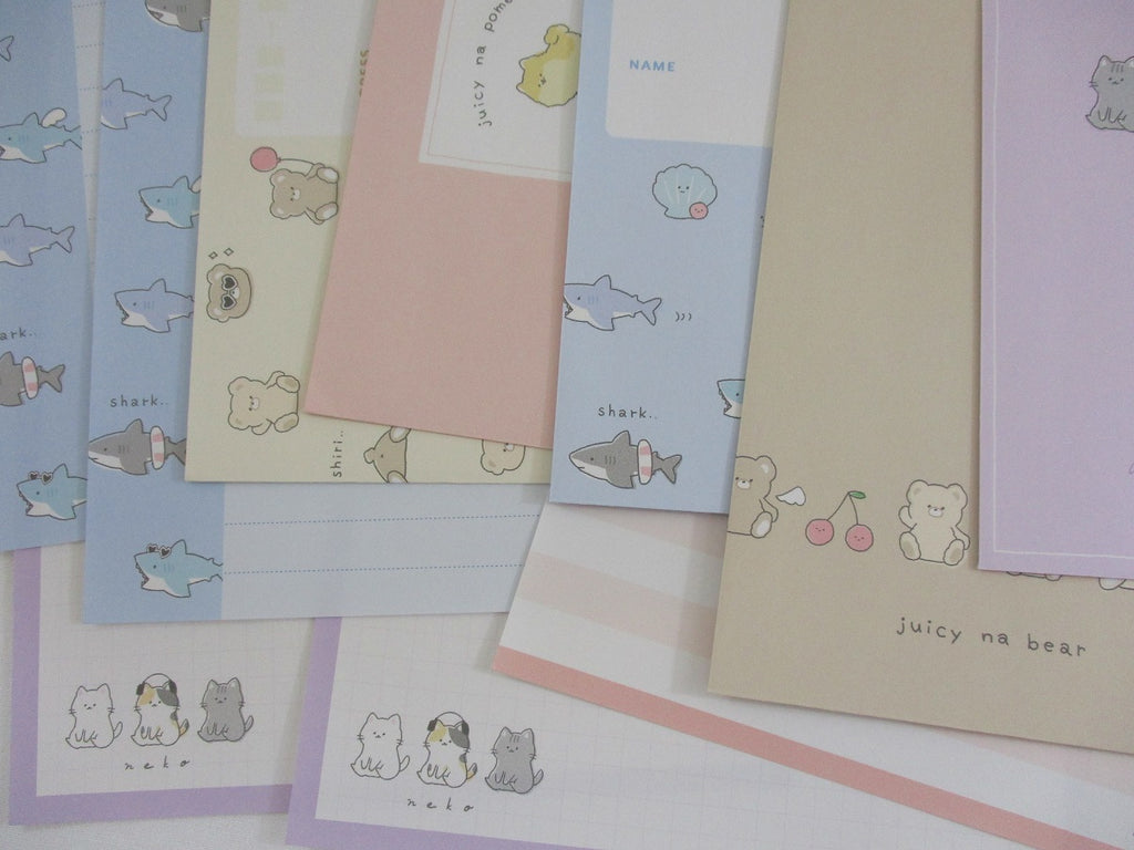 Neko Border Letter Set by Aiueo