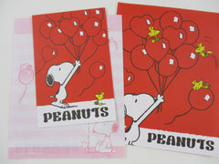 Cute Kawaii Peanuts Snoopy Hearts Letter Set - Stationery Writing Paper Penpal Collectible
