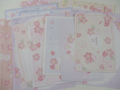 Cute Kawaii Kamio Cherry Blossom Romantic Flower Spring Letter Sets Stationery - writing paper envelope