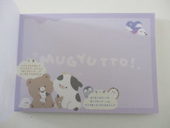 Cute Kawaii  Q-Lia Penguin Bear Seal Cow Pancake 4 x 6 Inch Notepad / Memo Pad - Stationery Designer Paper Collection