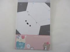 Cute Kawaii Q-Lia Penguin Bear Seal Cow Bird Cherry Cold Drink 4 x 6 Inch Notepad / Memo Pad - Stationery Designer Paper Collection