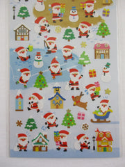 Cute Kawaii MW - Winter Collection - Christmas Santa Sticker Sheet - for Journal Planner Craft Scrapbook Organizer Calendar Notebook