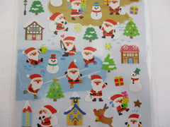 Cute Kawaii MW - Winter Collection - Christmas Santa Sticker Sheet - for Journal Planner Craft Scrapbook Organizer Calendar Notebook