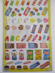 Cute Kawaii Mindwave Foodies Sticker Sheet - L - Candies Gummi Choco Oreo Marshmallow - for Journal Planner Craft