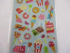 Cute Kawaii MW Chocolate Candy Gummy Bears Ice Cream Food Sticker Sheet - for Journal Planner Craft