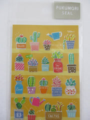 Cute Kawaii MW Green Plants Cactus Succulents Sticker Sheet - for Journal Planner Craft