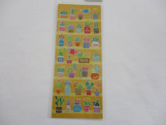 Cute Kawaii MW Green Plants Cactus Succulents Sticker Sheet - for Journal Planner Craft