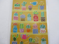 Cute Kawaii MW Green Plants Cactus Succulents Sticker Sheet - for Journal Planner Craft