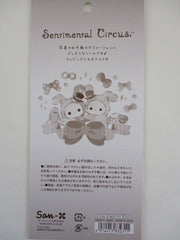 Cute Kawaii San-X Sentimental Circus Glitter Sticker Sheet 2023 - A - for Planner Journal Scrapbook Craft