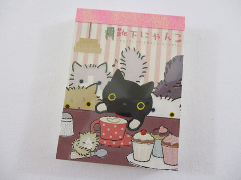 Cute Kawaii San-X Kutusita Nyanko Cat Mini Notepad / Memo Pad - B - Vintage and Rare