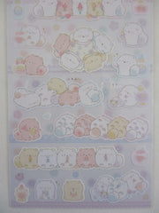 Cute Kawaii San-X Funwari Neco Soft Cat Sticker Sheet 2023 - A - for Planner Journal Scrapbook Craft