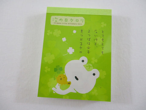 Cute Kawaii San-X Kerori Frog Mini Notepad / Memo Pad - A - Vintage and Rare