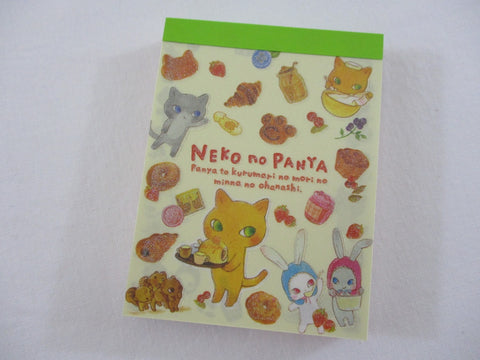 Cute Kawaii San-X Cat the Baker Neko no Panya Mini Notepad / Memo Pad - B - Vintage and Rare