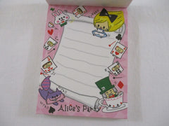 Cute Kawaii Kamio Alice's Party Mini Notepad / Memo Pad - Vintage and Rare - Stationery Design Writing