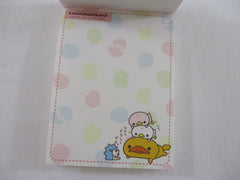 Cute Kawaii San-X Komonohashikamo Duck Mini Notepad / Memo Pad - B - Vintage and Rare