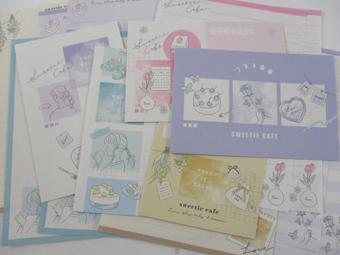 Cute Kawaii Kamio Sweetie Cafe Girl Style Letter Sets Stationery - writing paper envelope