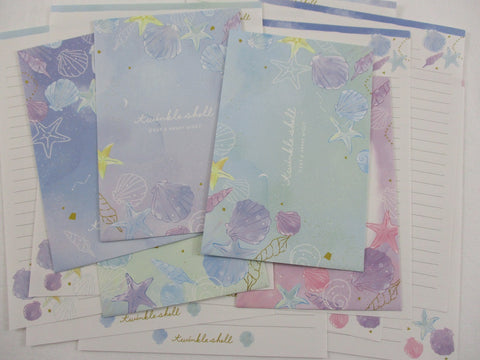 Crux Twinkle Shell Ocean Letter Sets - Stationery Writing Paper Envelope
