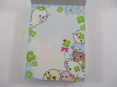 Cute Kawaii San-X Mamegoma Seal Mini Notepad / Memo Pad - B - 2009 Vintage