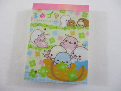 Cute Kawaii San-X Mamegoma Seal Mini Notepad / Memo Pad - C - 2009 Vintage