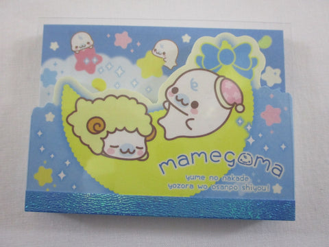 Cute Kawaii San-X Mamegoma Seal Mini Notepad / Memo Pad - K - 2008 Vintage