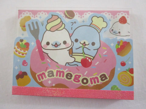 Cute Kawaii San-X Mamegoma Seal Mini Notepad / Memo Pad - P - 2009 Vintage