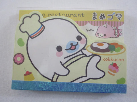 Cute Kawaii San-X Mamegoma Seal Mini Notepad / Memo Pad - Q - 2009 Vintage