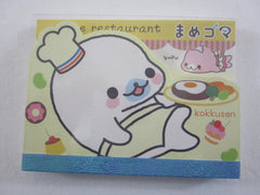 Cute Kawaii San-X Mamegoma Seal Mini Notepad / Memo Pad - Q - 2009 Vintage