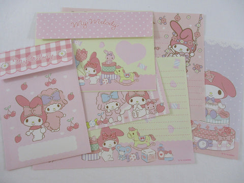 Cute Kawaii My Melody Sweet Smile Letter Sets - Penpal Stationery Writing Paper Envelope Set preowned