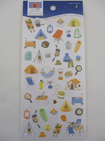 Cute Kawaii Kamio Favorite dream Activity Series Sticker Sheet -  Outdoor Camping Time - for Journal Planner Craft Agenda Organizer Scrapbook