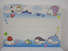 Cute Kawaii San-X Mamegoma Seal Mini Notepad / Memo Pad - T - 2009 Vintage