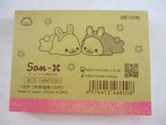 Cute Kawaii San-X Mamegoma Seal Mini Notepad / Memo Pad - X - 2007 Vintage