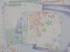 Cute Kawaii Kamio Dreamy Ocean Letter Sets Stationery - writing paper envelope