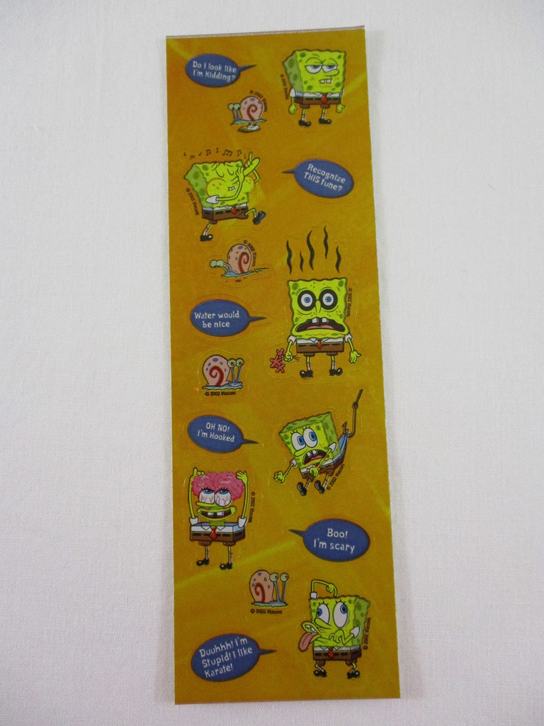 Sandylion Sponge Bob Sticker Sheet / Module - Vintage & Collectible