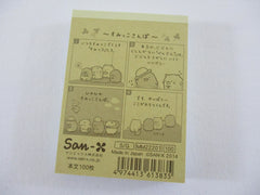Cute Kawaii San-X Sumikko Gurashi Mini Notepad / Memo Pad - A - 2014 - Rare HTF