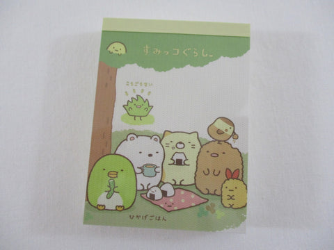 Cute Kawaii San-X Sumikko Gurashi Mini Notepad / Memo Pad - B - 2014 - Rare HTF