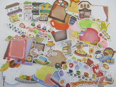 Food theme Write-on Stickers and Regular Flake stickers Mix - 50 pcs