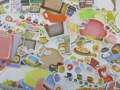 Food theme Write-on Stickers and Regular Flake stickers Mix - 50 pcs