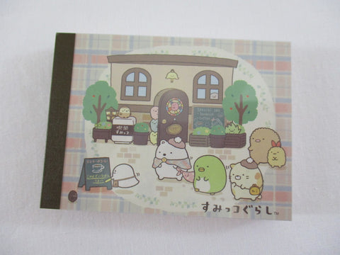 Cute Kawaii San-X Sumikko Gurashi Cafe Mini Notepad / Memo Pad - D - 2015 - Rare HTF