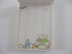 Cute Kawaii San-X Sumikko Gurashi Cafe Mini Notepad / Memo Pad - B - 2015 - Rare HTF
