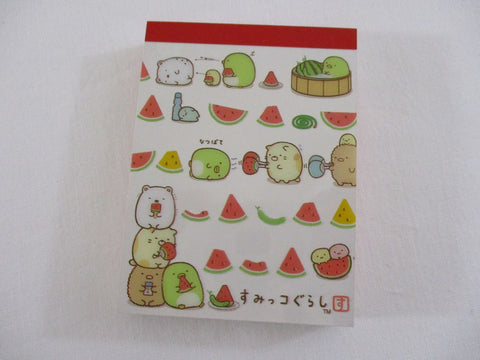 Cute Kawaii San-X Sumikko Gurashi Summer Mini Notepad / Memo Pad - A - 2014 - Rare HTF